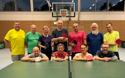 Tischtennis für Erwachsene: Gemeinsam spielen, trainieren und Spaß haben
